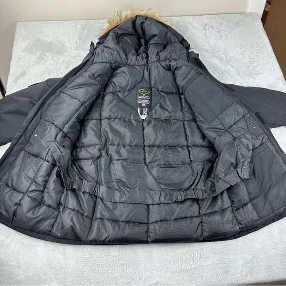 Classic warm windproof black Canada Goose down jacket - Picture 5 of 6